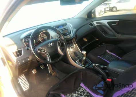 2013 Hyundai Elantra Se from USA, damaged, VIN KMHDH6AE9DU002802